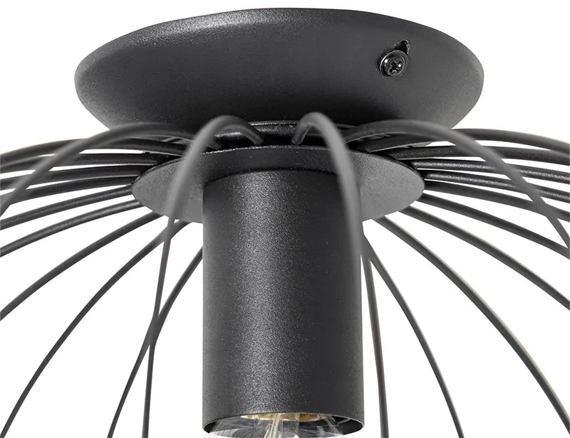 Industrialna lampa sufitowa czarna - Margarita