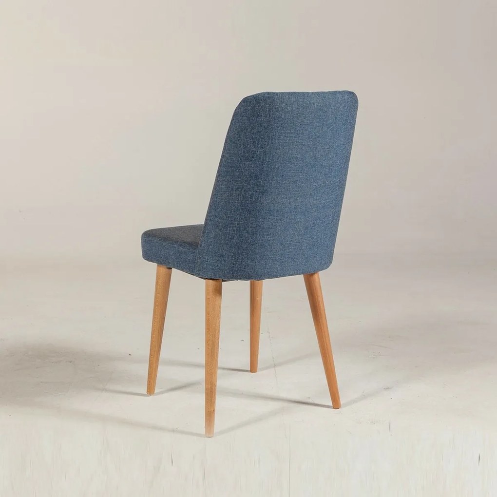 Krzesło do jadalni Vina Dark Blue and Atlantic Pine