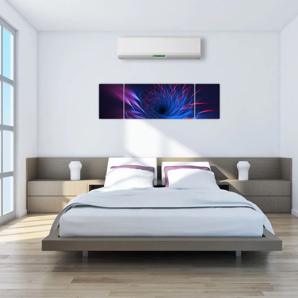 Obraz - abstrakcja kwiatu (170x50 cm)