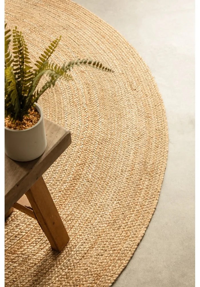 Okrągły dywan z juty dwustronny ø 100 cm Braided Gold – Hanse Home