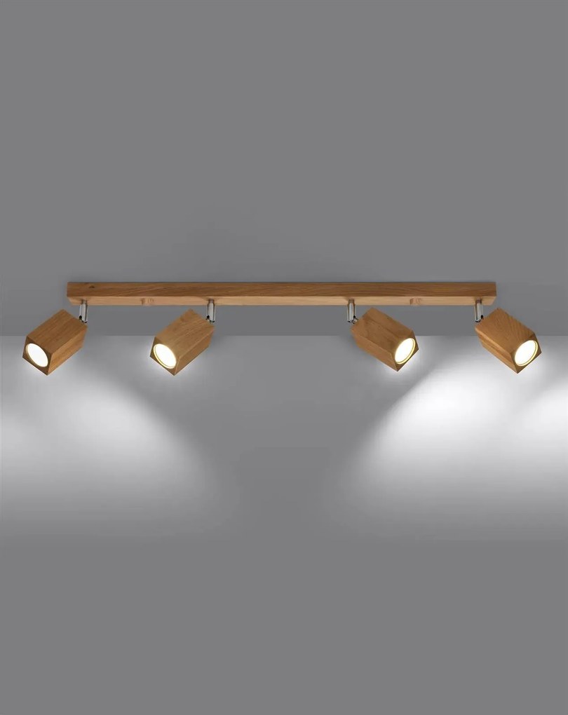 Listwa oświetleniowa KEKE 4 dąb SOLLUX  LIGHTING