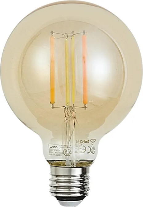 Zestaw 5 inteligentnych żarówek LED E27 z możliwością ściemniania G95 Gold 7W 806 lm 1800-6500K