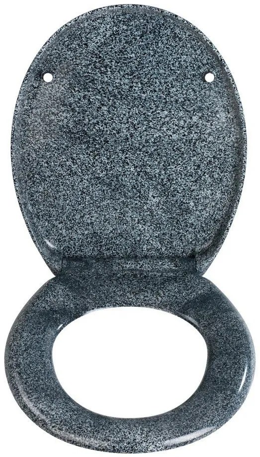 Deska sedesowa OTTANA GRANIT - Duroplast, wolnoopadająca, WENKO