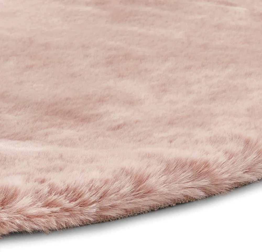Różowy dywan Think Rugs Teddy, ⌀ 120 cm