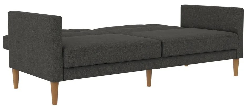 Ciemnoszara rozkładana sofa 82 cm Lilly – Støraa