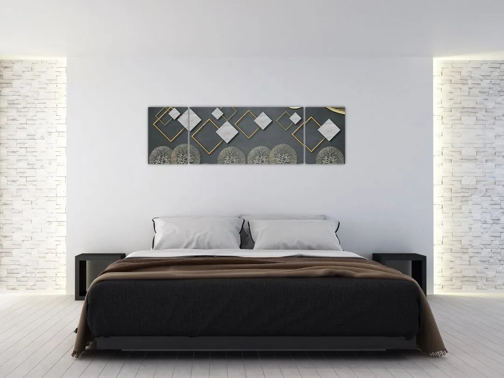 Obraz abstrakcji (170x50 cm)