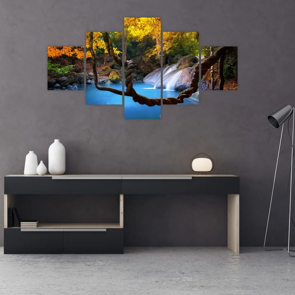 Obraz - Wodospady w Azji (125x70 cm)