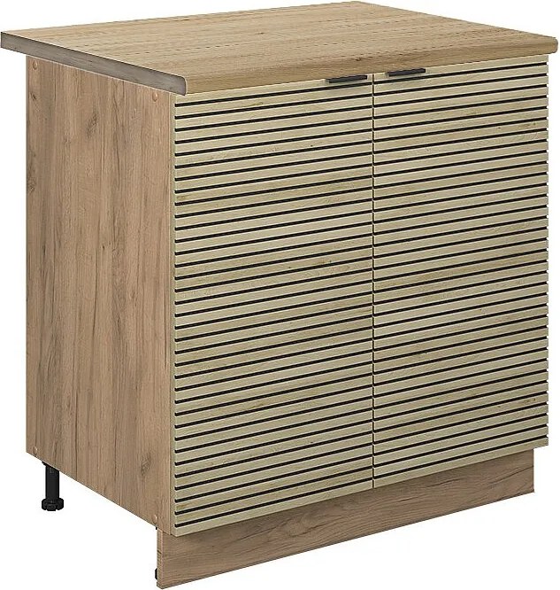 Szafki kuchenne panel dębowy 80x60x82 fame-line