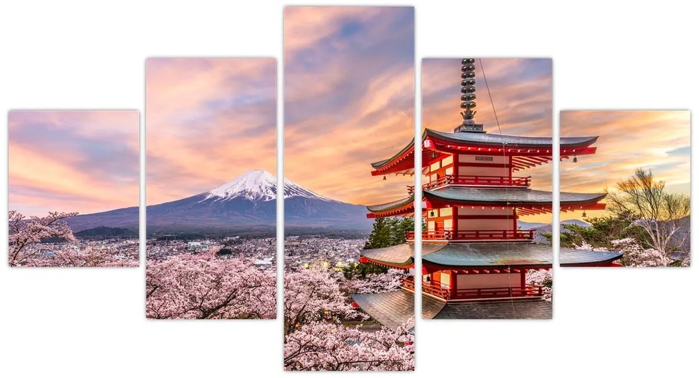Obraz - Fudżi, Japonia (125x70 cm)