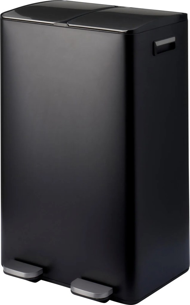 Dwukomorowy kosz na śmieci SECTOR z pedałem, 2 × 30 l