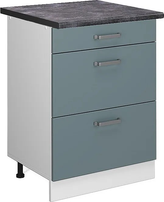 Szafka dolna do kuchni niebiesko-szary 60x60x81.6 r-line