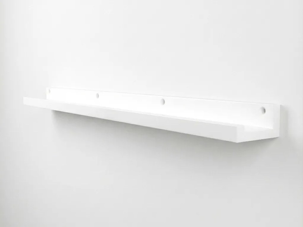 Półka ścienna na obrazy FOTOPLANK 120 cm, biała