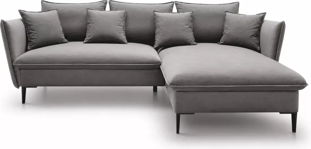 Narożnik Kaspian rozkładany z pojemnikiem na pościel funkcja spania 224x139 cm nowoczesny sofa rogowa