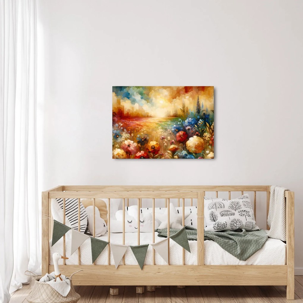 Obraz - Kolorowa łąka (70x50 cm)
