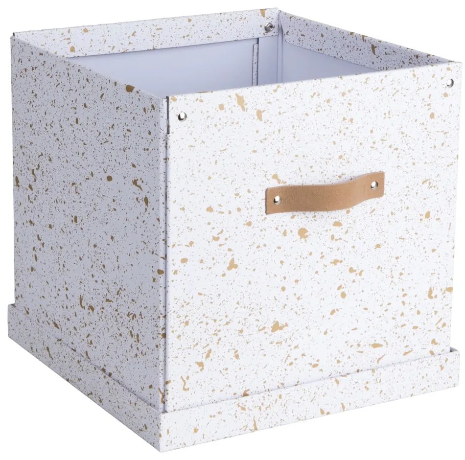 Pudełko w biało-złotym kolorze Bigso Box of Sweden Logan