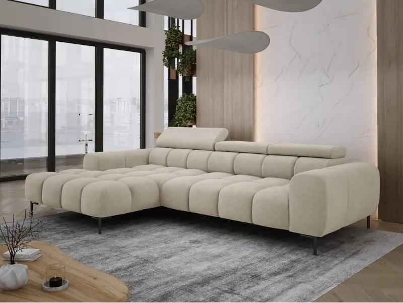 Narożnik PLAZA MINI Lewostronny w tkaninie CLOUD 03 WERSAL