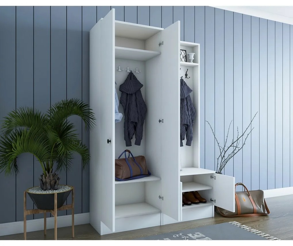 Zestaw do przedpokoju Mie White