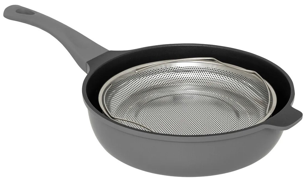 Głęboka patelnia do gotowania na parze HEALTHY, 4 elementy