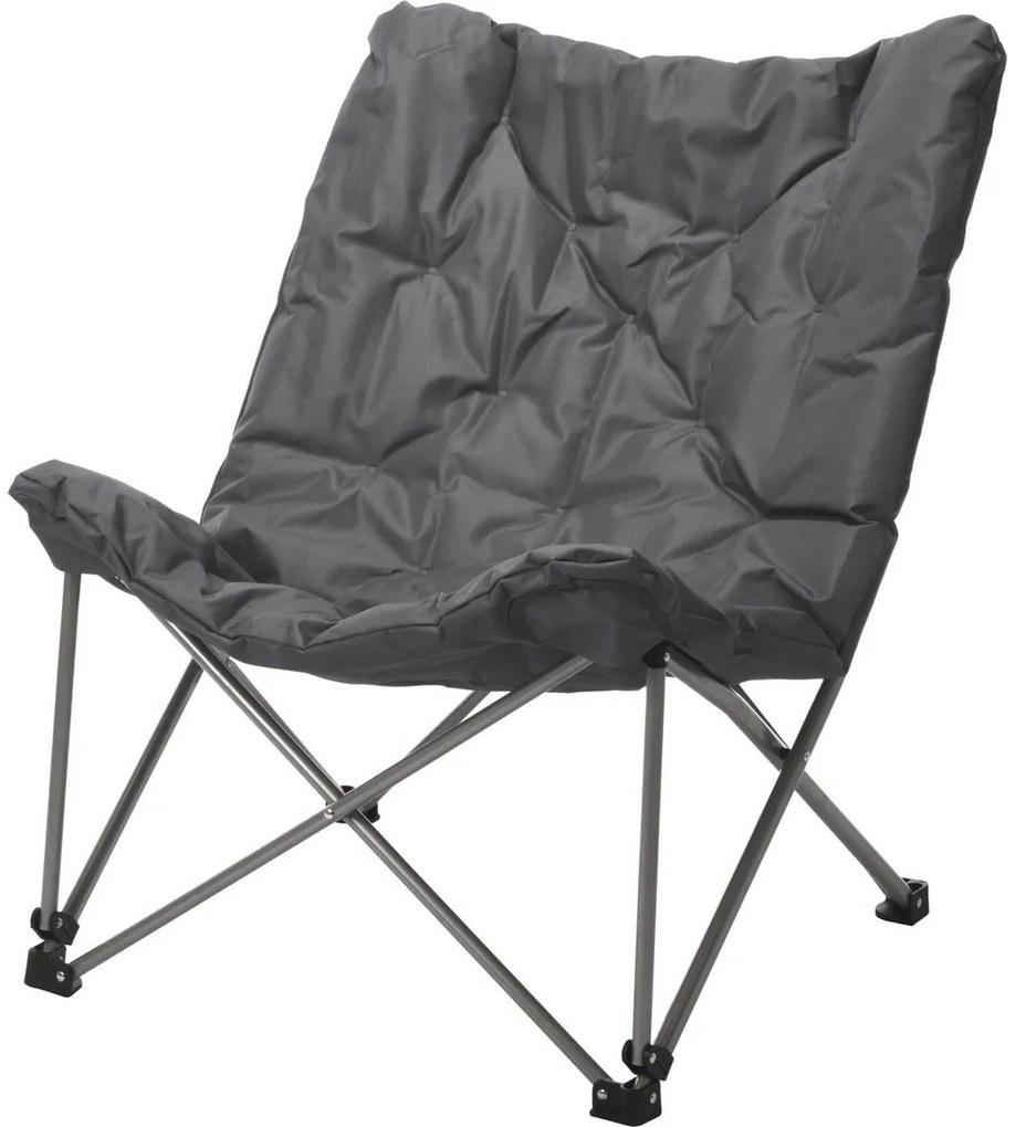 Redcliffs Krzesło kempingowe Butterfly, 83 x 74 x 91 cm, szary