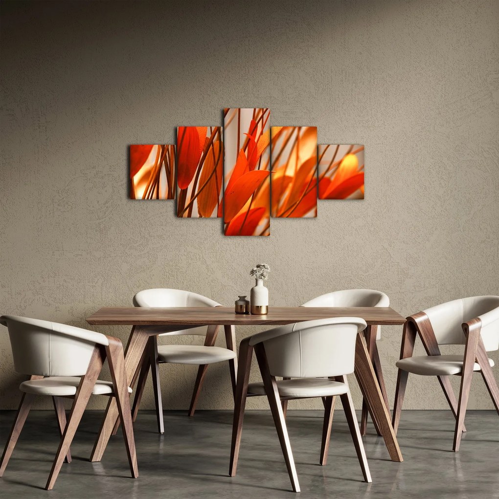 Obraz płatków kwiatów (125x70 cm)