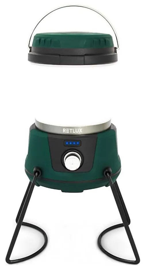 Retlux - LED przenośna lampa 3W z funkcją powerbanki 4400 mAh IPX2