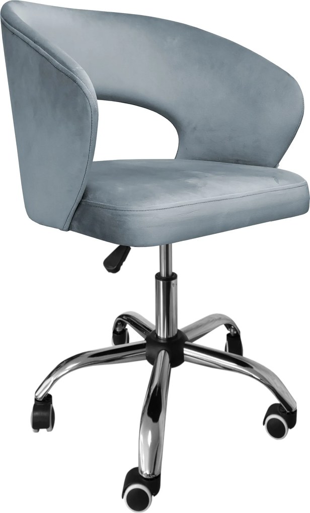 Fotel obrotowy AURA tkanina Welur krzesło biurowe