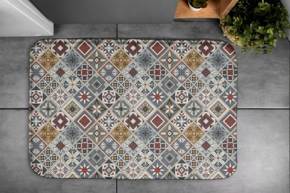 Dywanik łazienkowy Dywanik łazienkowy Wzory Geometryczne