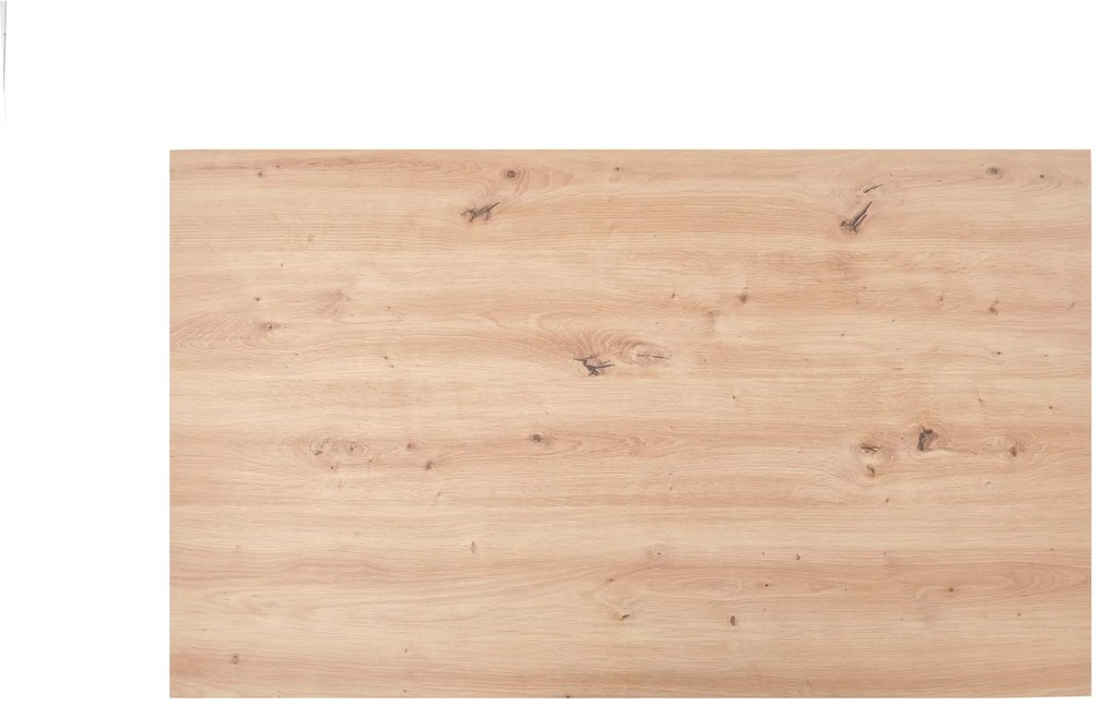 Ława z półką 110x65x52 cm dąb artisan/czarny FEMINA