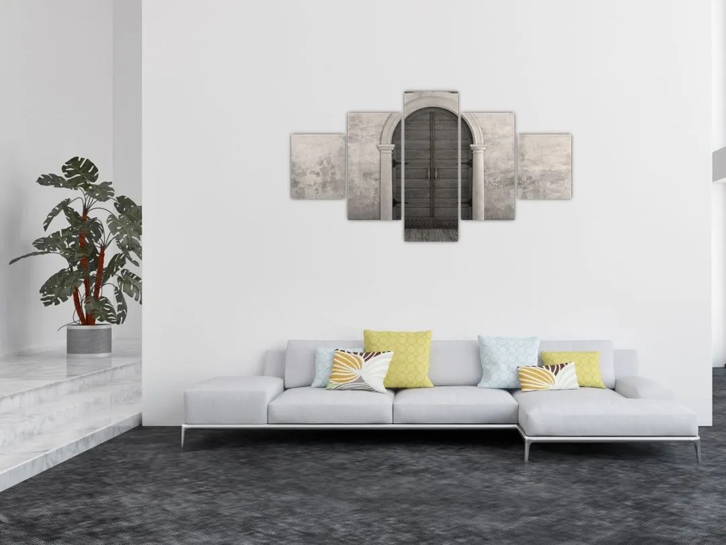 Obraz - Tajemnicze drzwi (125x70 cm)