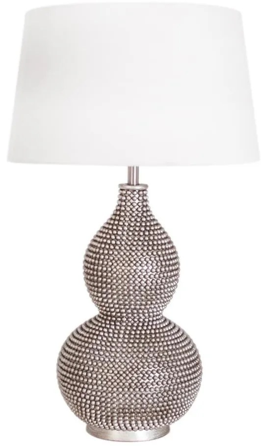 ByRydens 4001840-6508 - Lampa stołowa LOFTY 1xE27/5W/230V biała/srebrna