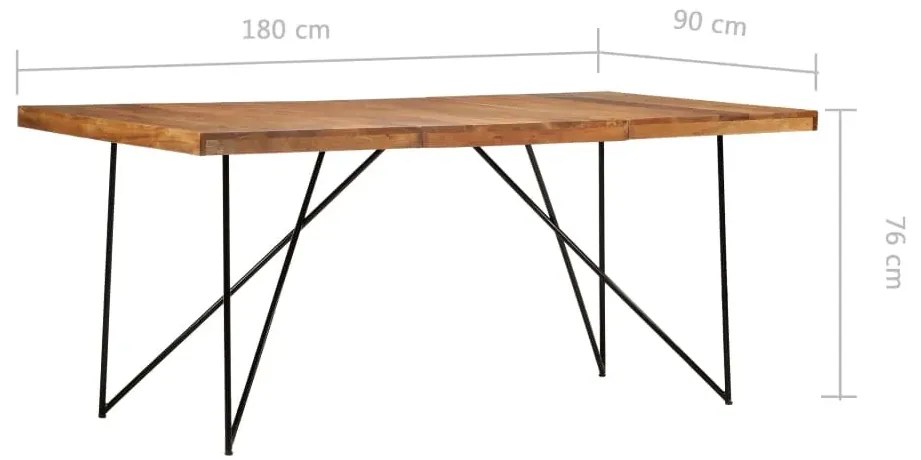 Naturalny stół z drewna akacjowego G3-T28