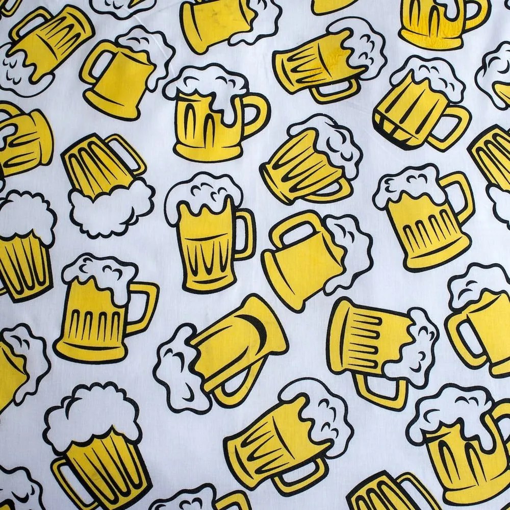 Bawełniana pościel jednoosobowa w bursztynowym kolorze 140x200 cm Beer – Jerry Fabrics