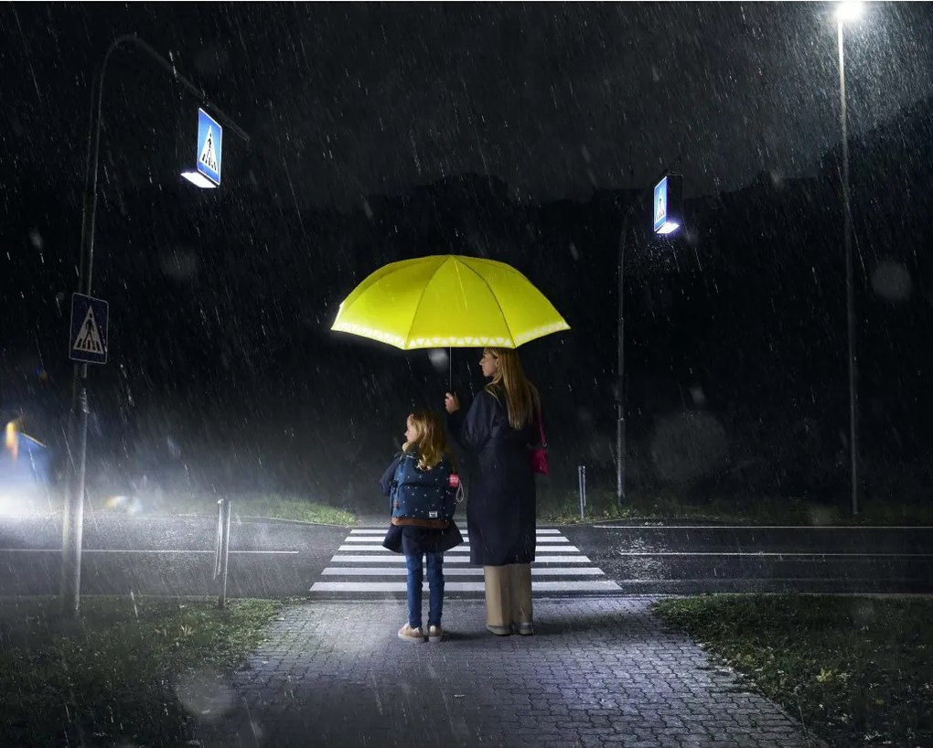 Doppler Fiber Havanna Safety Cross damski składany parasol