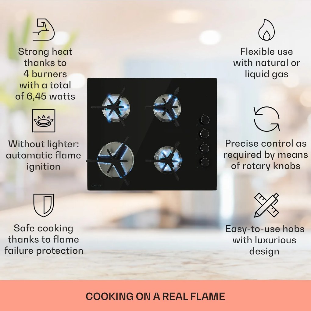 Klarstein Trifecta 4 płyta gazowa