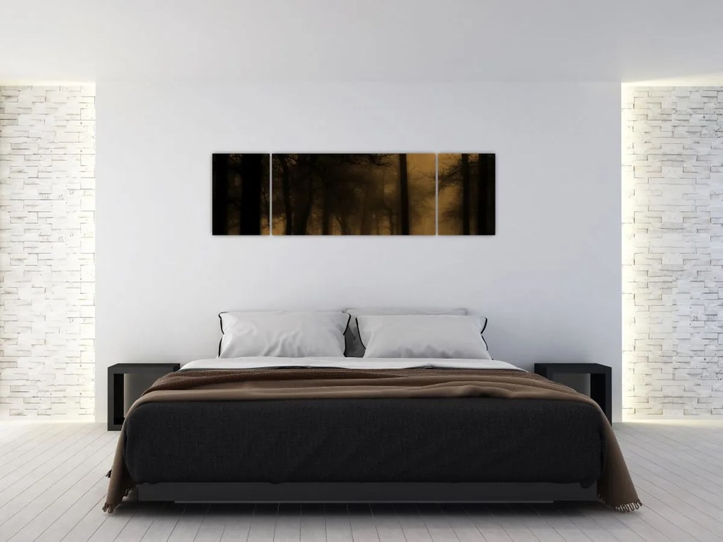 Obraz - Ciemny las (170x50 cm)