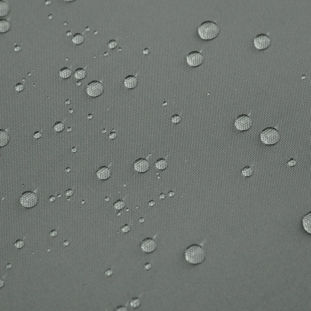 Outsunny Zestaw 2 Poduszek na Leżak, Ekstra Grube 8cm Poduszki Ogrodowe Ciemnoszary