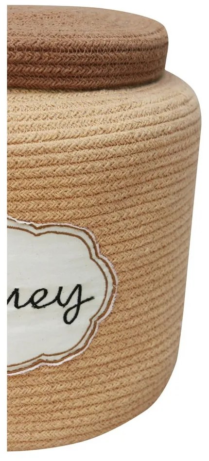 Jasnobrązowy tekstylny dziecięcy kosz na zabawki ø 28x27 cm Honey Pot – Lorena Canals