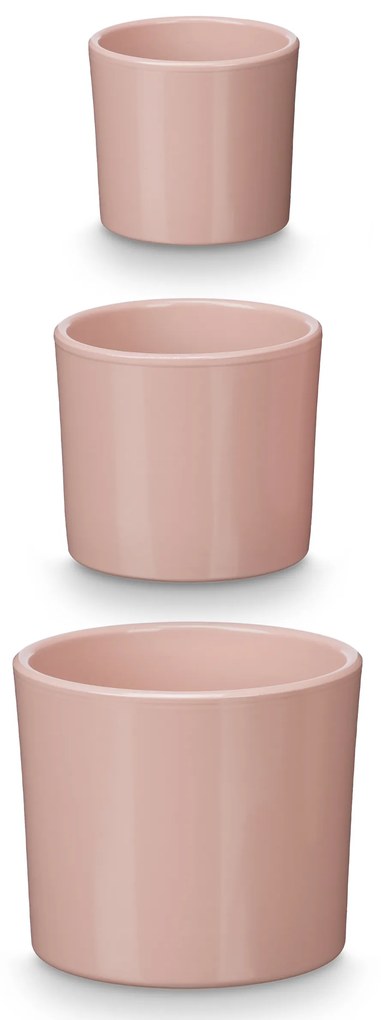 Doniczki ceramiczne, 3 sztuki, Ø 14, 17, 22 cm