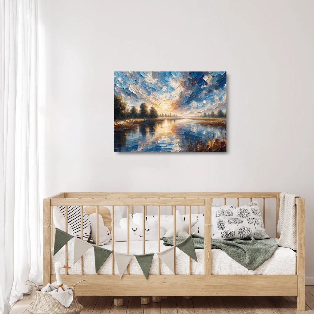Obraz na szkle - Słońca nad wodą (70x50 cm)