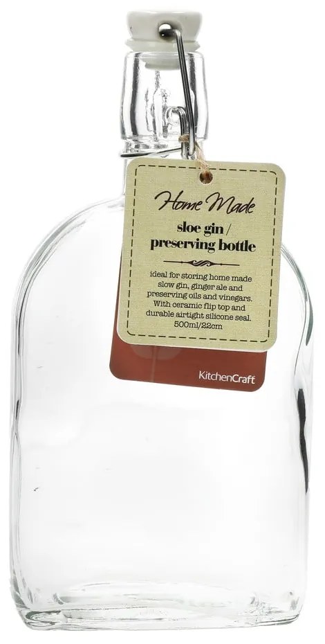 Butelka z zatyczką ceramiczną Kitchen Craft Gin Home Made, 500 ml