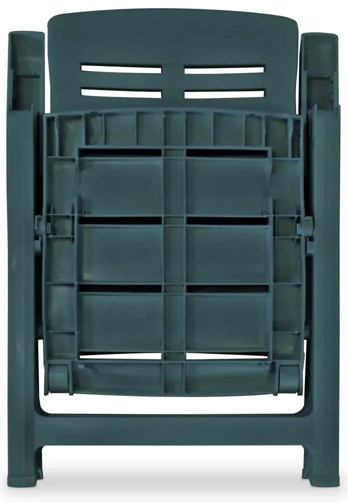 Zestaw zielonych krzeseł ogrodowych G5-M95