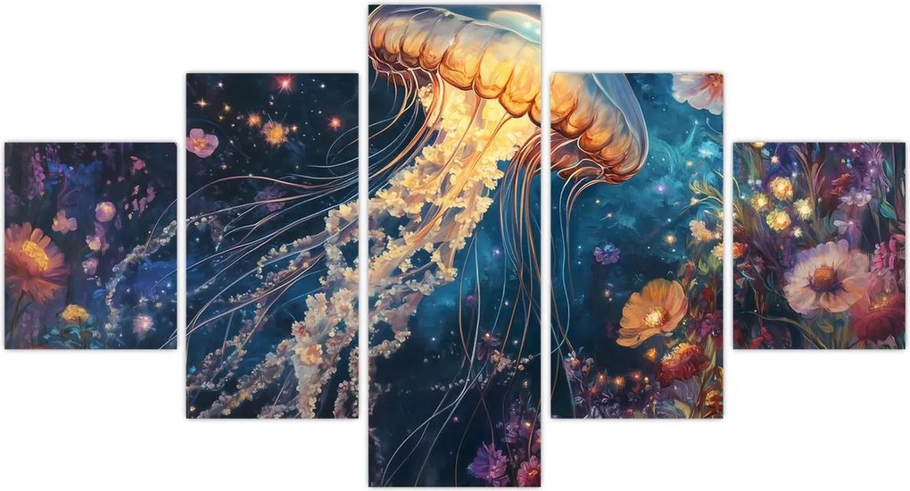 Obraz - Magiczna meduza (125x70 cm)