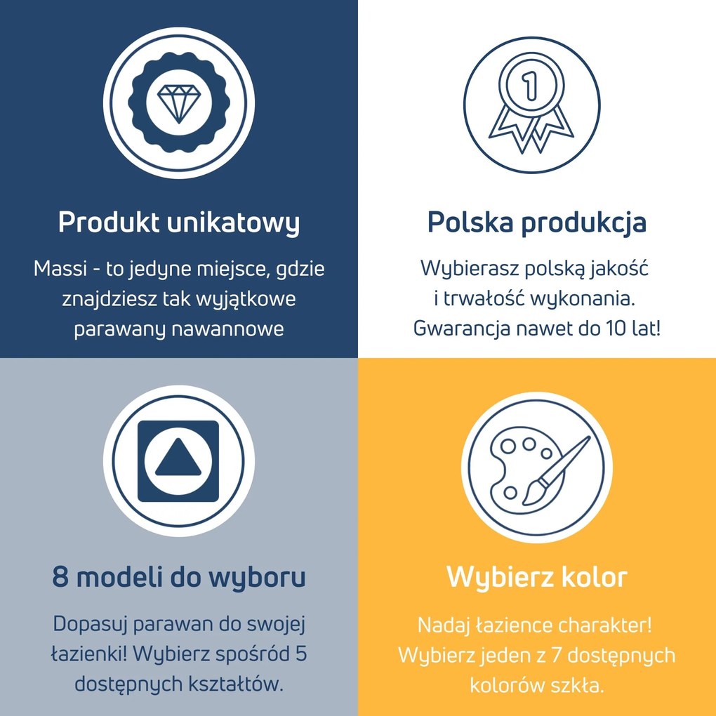 Parawan nawannowy prostokątny MOLIS Round Black szkło czarne | Różne rozmiary : Kolor profili kabiny - czarny, Rozmiar - 80x150 cm