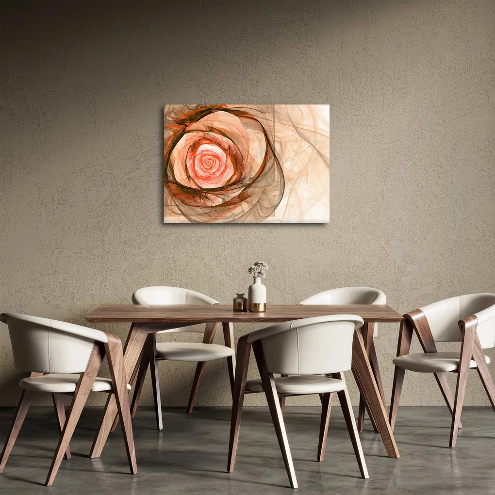 Obraz - Róża w artystycznym duchu (70x50 cm)