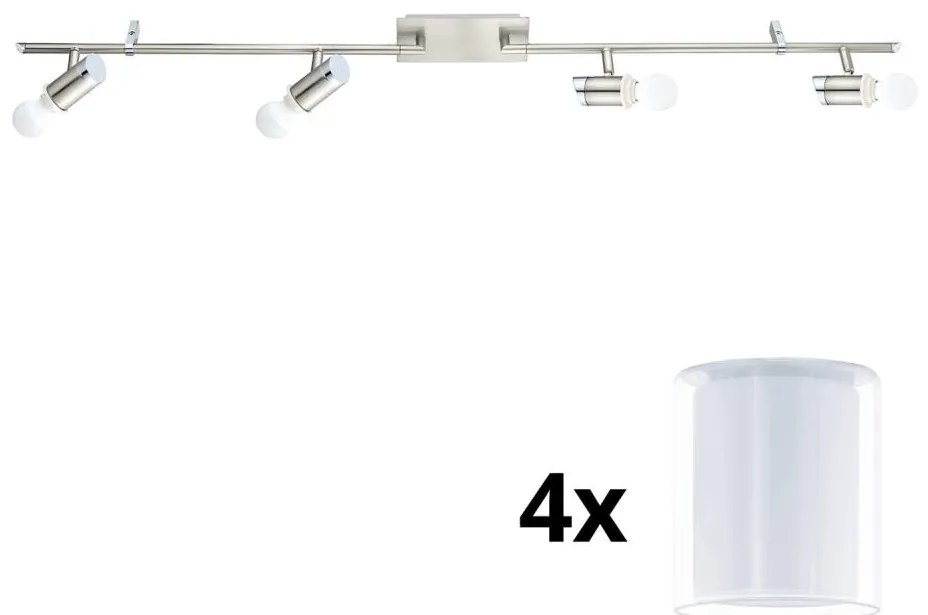 Eglo - LED oprawa punktowa MY CHOICE 4xE14/4W/230V chrom/biały