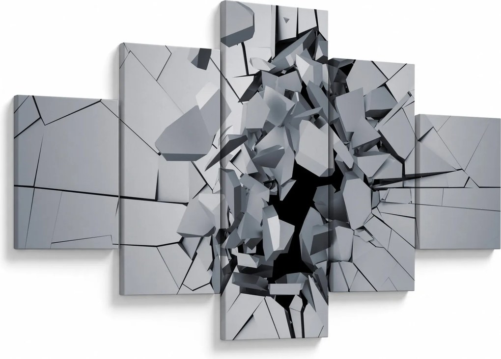 Obraz abstrakcja 3D (125x70 cm)