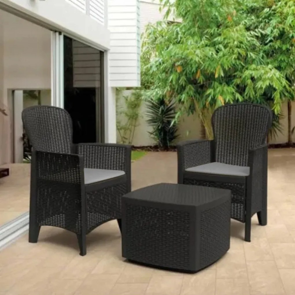 Zestaw ogrodowy TREE, 3-częściowy, antracytowy I.P.A.E-Progarden