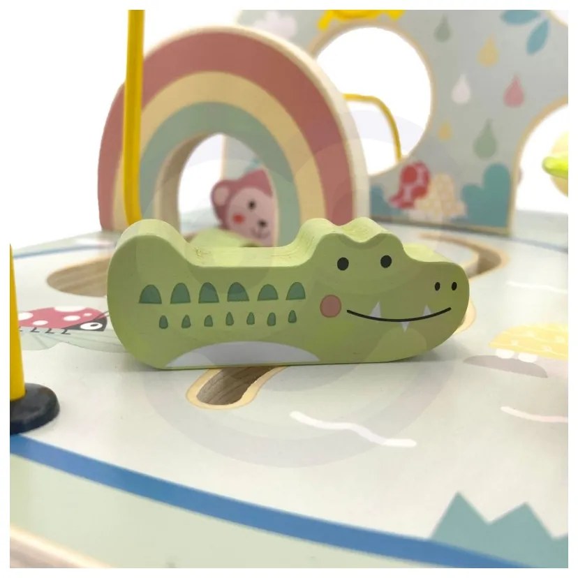 Tooky toy drewniana pętla motoryczna leśny labirynt
