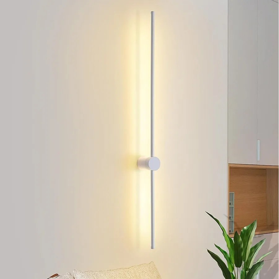 NETTLIFE Kinkiet LED nowoczesne oświetlenie wewnętrzne 100 cm ciepła biel 3000 K z możliwością regulacji