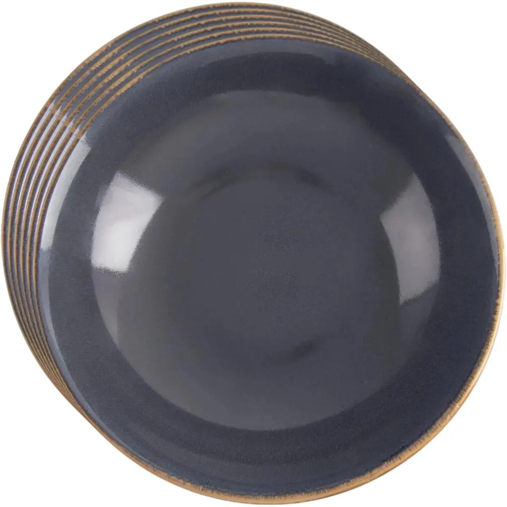 Orion Zestaw głębokich talerzy ceramicznych Glazeszary 20,5 cm, 6 szt.